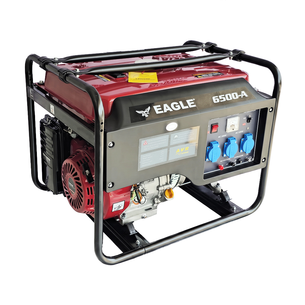 موتور برق بنزینی برند ایگل 5.5KW مدل EG6500A سیم پیچ مس دارای AVR