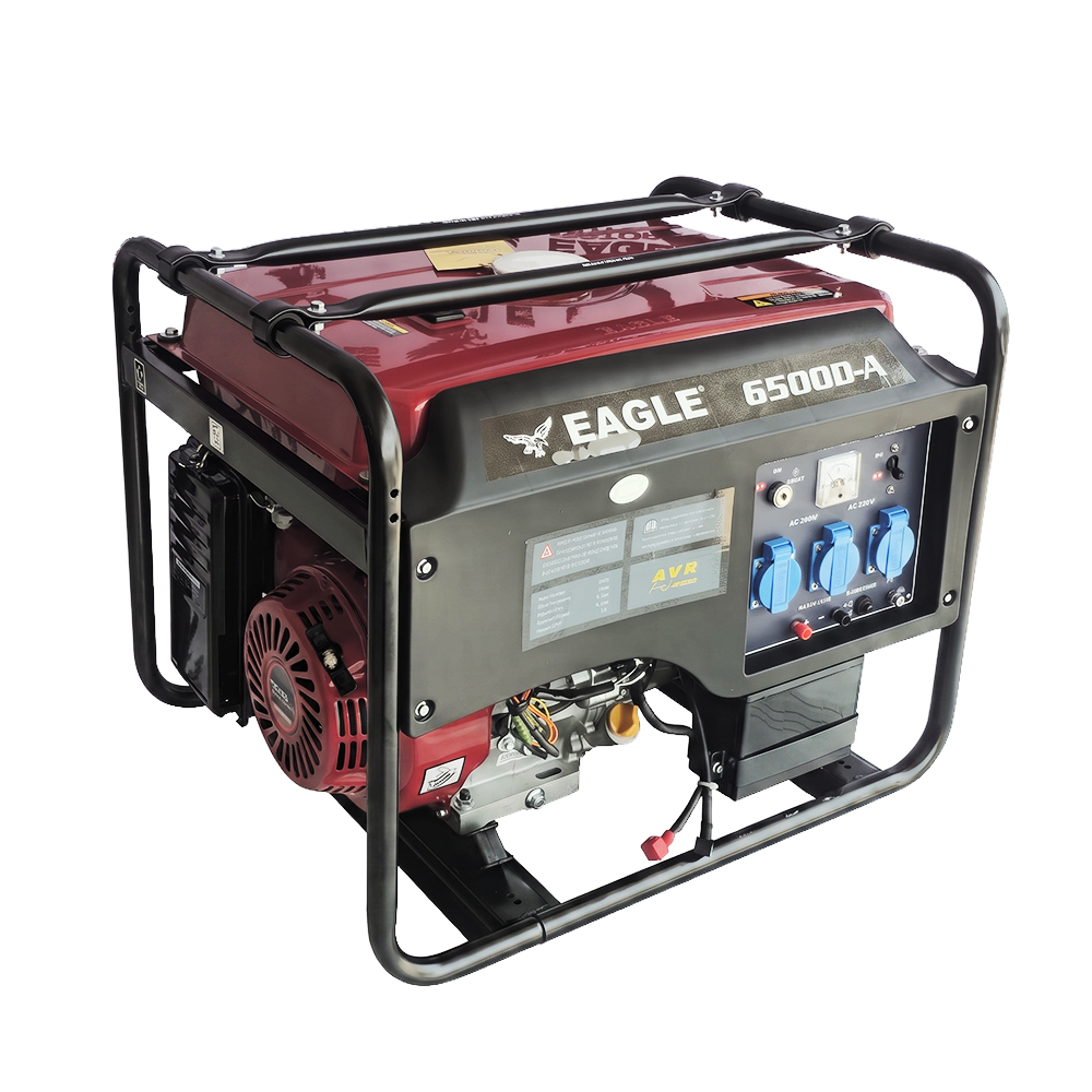 موتور برق بنزینی برند ایگل 5.5KW مدل EG6500DA سیم پیچ مس دارای AVR